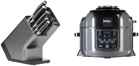 Ninja K32006EU 7-en-1 Friteuse à air chaud, 6 L, 7 programmes, acier inoxydable, OP300EU, 6 Pièces Aiguisés, 7 fonctions de cuisson