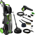 Nettoyeur haute pression STM 160, 2500 W, Puissance Bar Max, Débit 510 l/h Max, Enrouleur Flexible, Lave Sols et Déboucheur 6 m, 2 Brosses