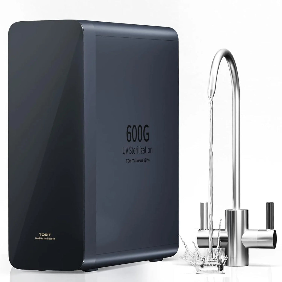 Évier de cuisine, TOKIT UV ANSI 58, RO Filtration À Eau 600 GPD, 2:1 Pureté À L'Évacuation, U2 Pro, Réduction Des TDS, NSF/