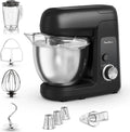 Moulinex Blender, 4.6 L, 1100 W, acier inoxydable, noir, Bake Partner Robot pâtissier Bol 4