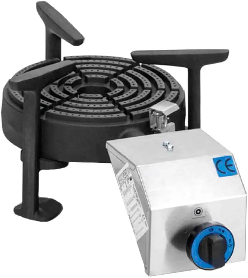Cuisinière avec four, industriel, professionnel, MADE IN SPAIN, MBH, MBH - Poêle à gaz industriel 1 brûleur pour hôtellerie Cuisinière professionnelle