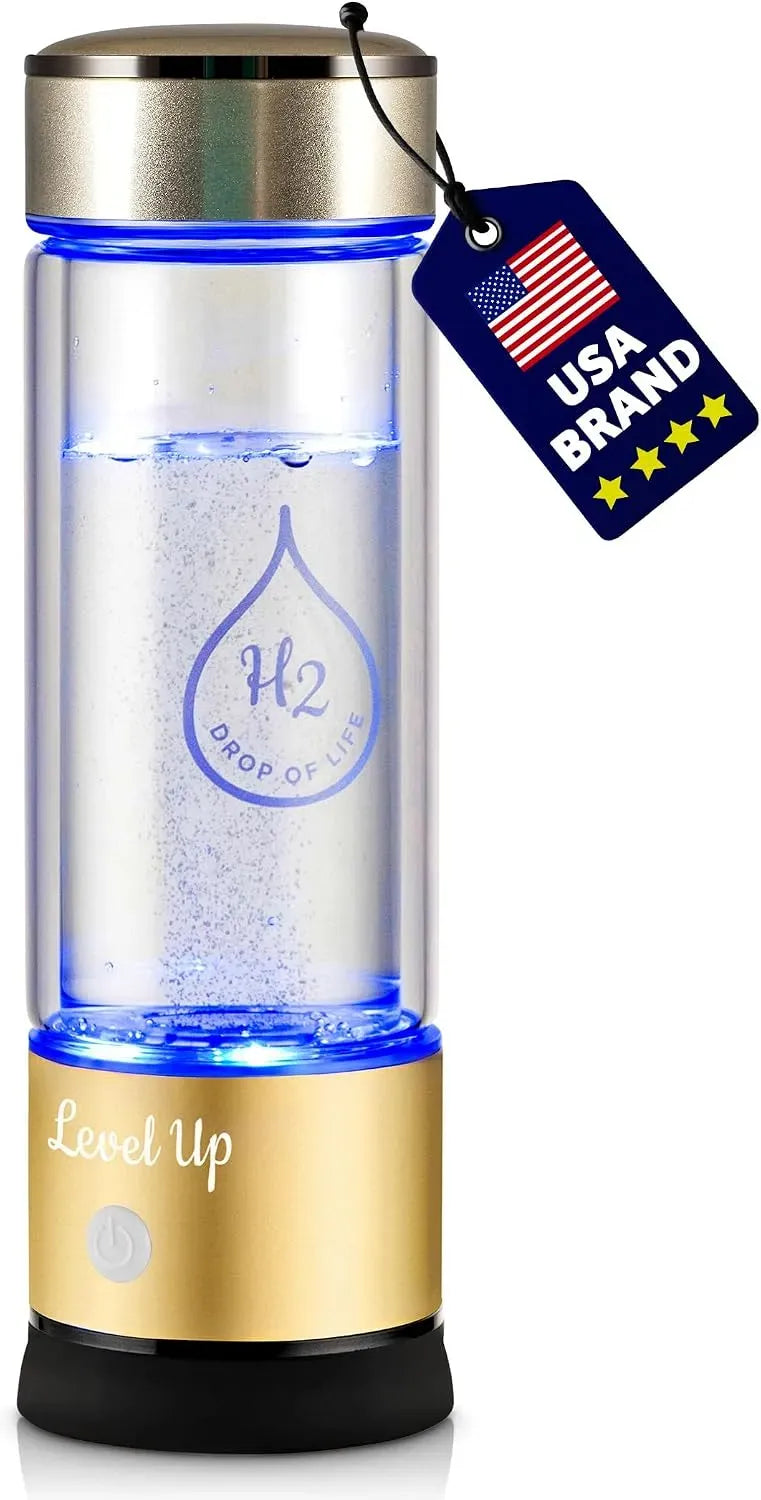 Générateur, 10,8 g, verre, Level Up Way, Générateur de bouteilles d'eau d'hydrogène