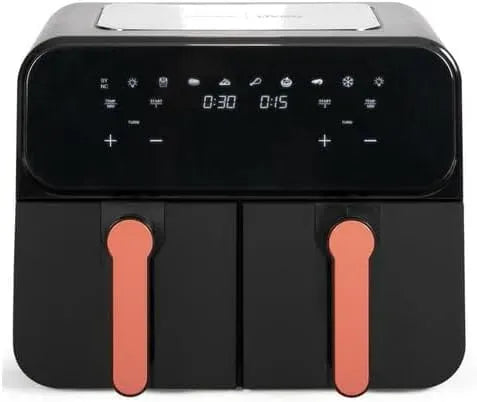 X 4 DOC316 2400w Noir, Friteuse Sans Huile 2 X 4, 2 00w Noir, 4.5 l