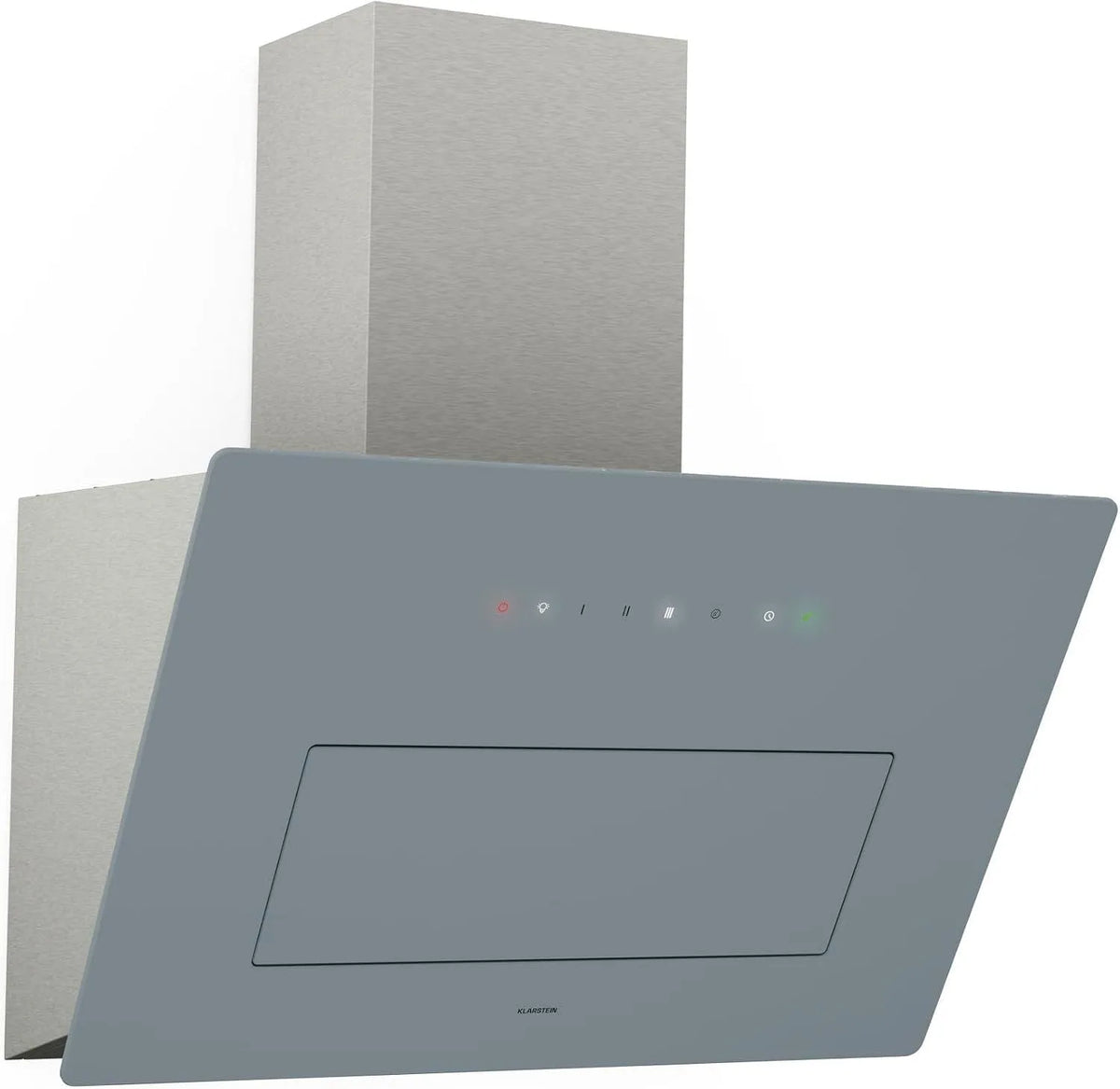 Klarstein 2700-6500K Hotte aspirante, 60 cm, 717 m3/h, 67 dB, hotte de cuisine, éclairage LED, tactile, silencieux, acier inoxydable, CEE A++