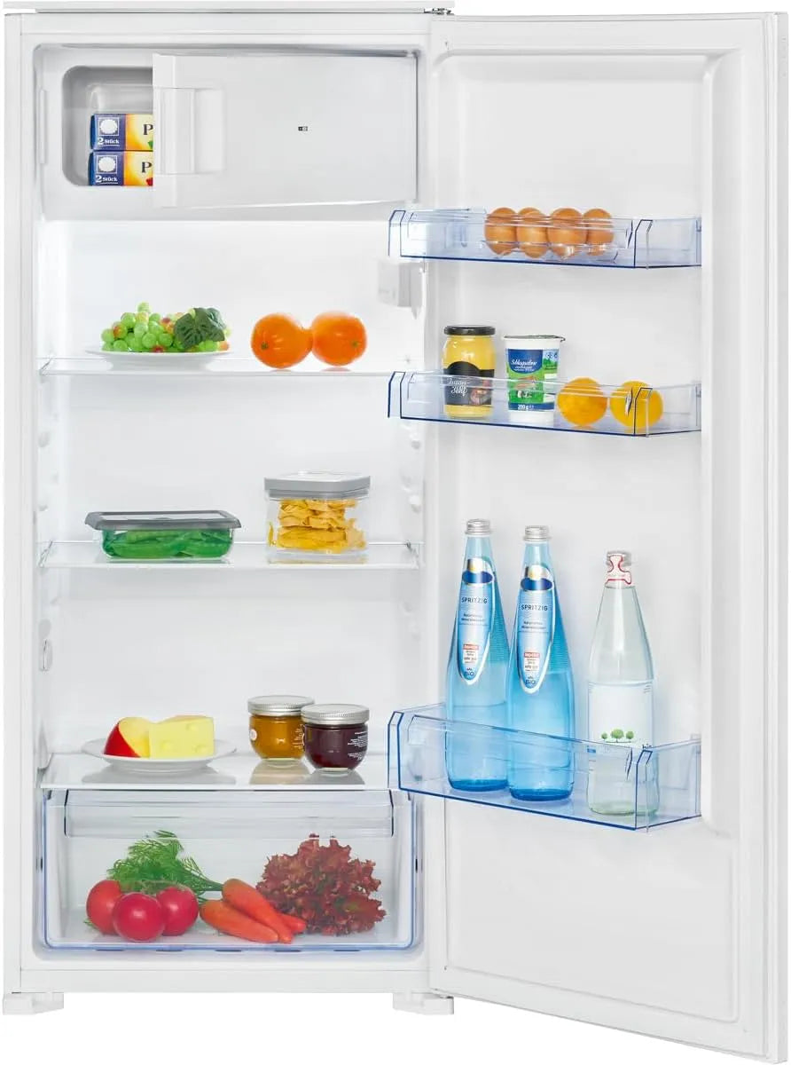 Bomann Congélateur, 181 L, encastrable, éclairage LED, armoire congélateur, blanc, super congélation, réfrigérateur 167 L, congélateur 14 L, contrôle