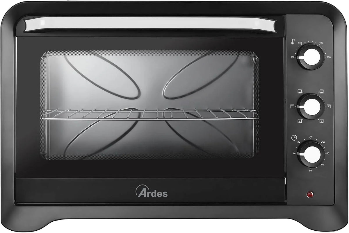 Four électrique AR6264PB, 64 L, 6 programmes, minuteur, noir, ARDES, ARDES - AR6264PB Four électrique ventilé Capacité de 64 litres avec lumière