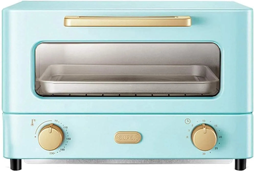 Cuisinière avec four, 12 L, minuteur, gril, compact, chaleur supérieure et inférieure, Four électrique, petit four de cuisson domestique, double porte