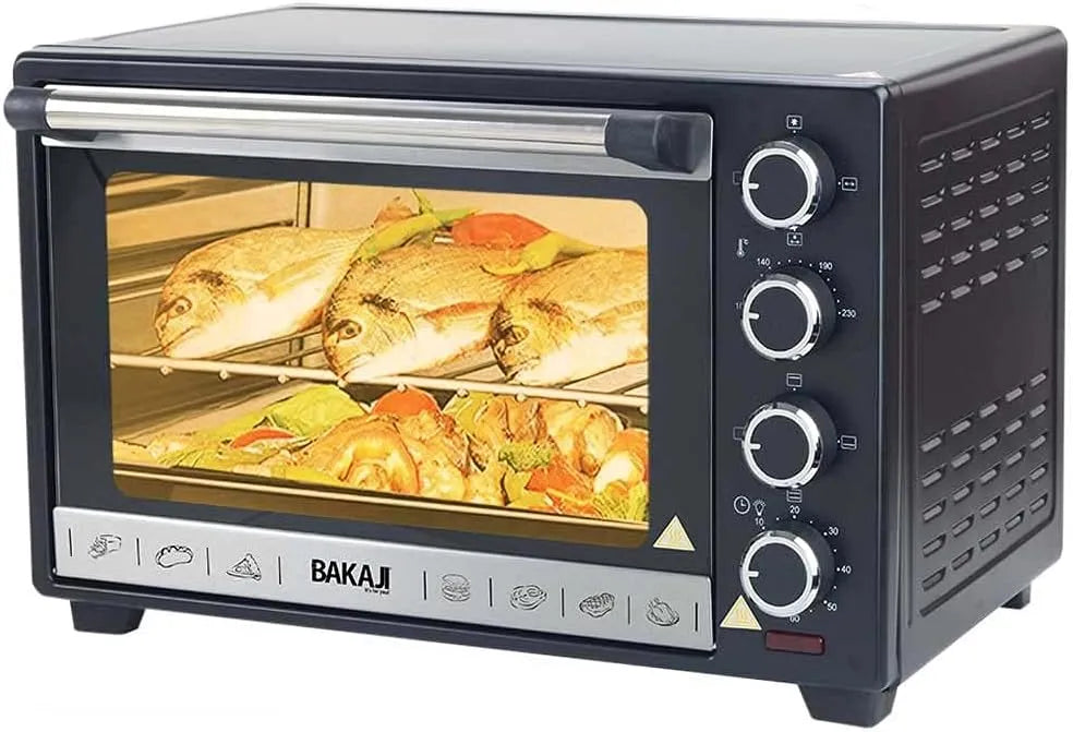 Four électrique, 38 L, 1600 W, 4 programmes, minuteur, éléments chauffants en acier avec éclairage intérieur, température réglable jusqu'à 230°
