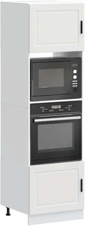Micro-ondes, 60 x 57 x 207 cm, encastrable, blanc, facile d'entretien, pour petites cuisines