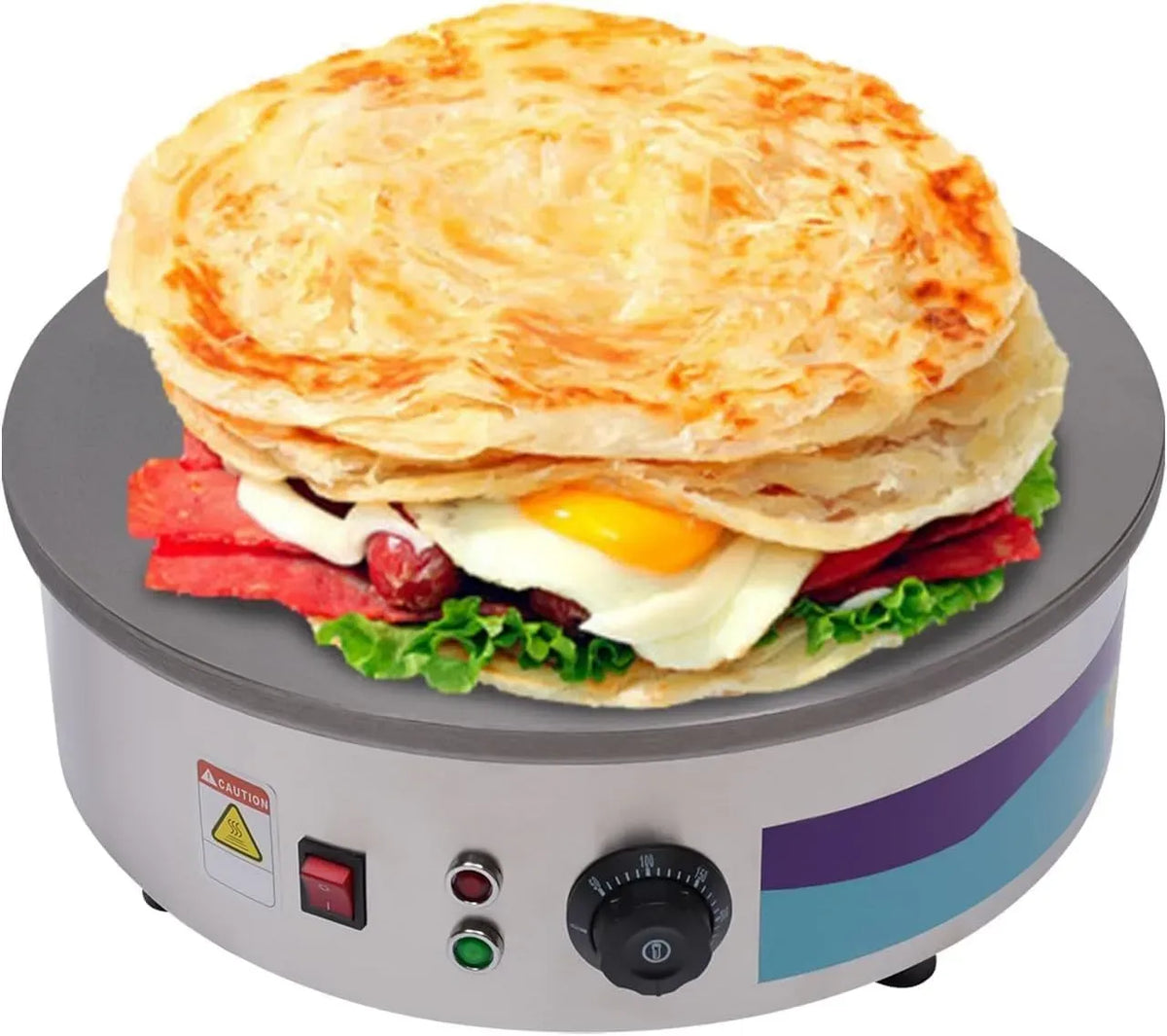 W 45 distributeur, 45 cm, 2800 W, 220 V, professionnel, acier inoxydable, pour crêpes