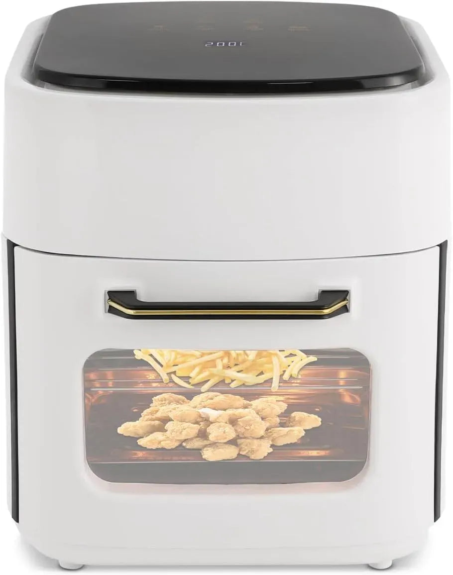Friteuse à air chaud, 15 L, 1400 W, gril, 1400 W avec écran couleur, barbecue
