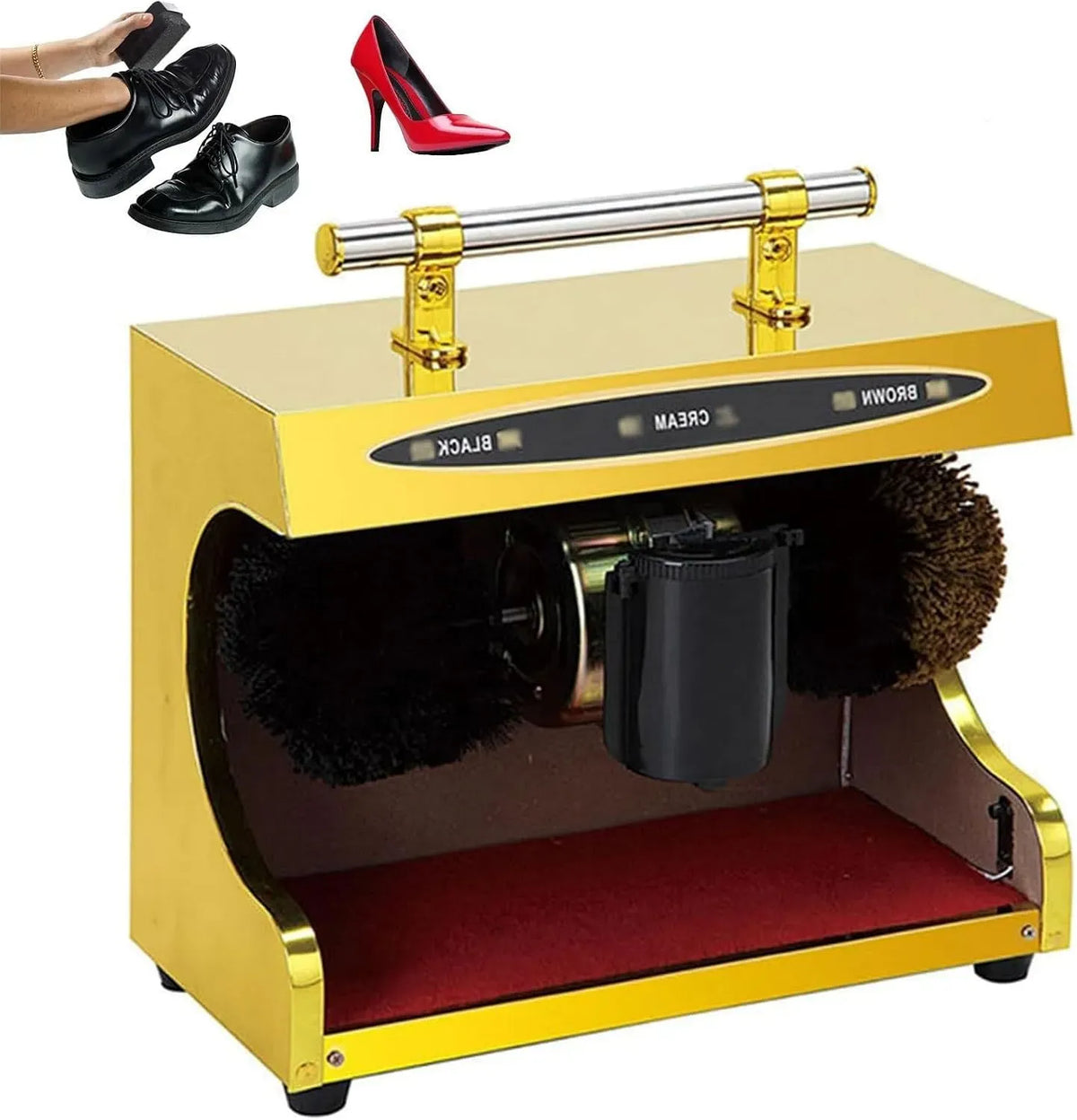 Machine, 100 W, maison, Machine Automatique Polissage Chaussure d'induction cireuse Chaussure 100W