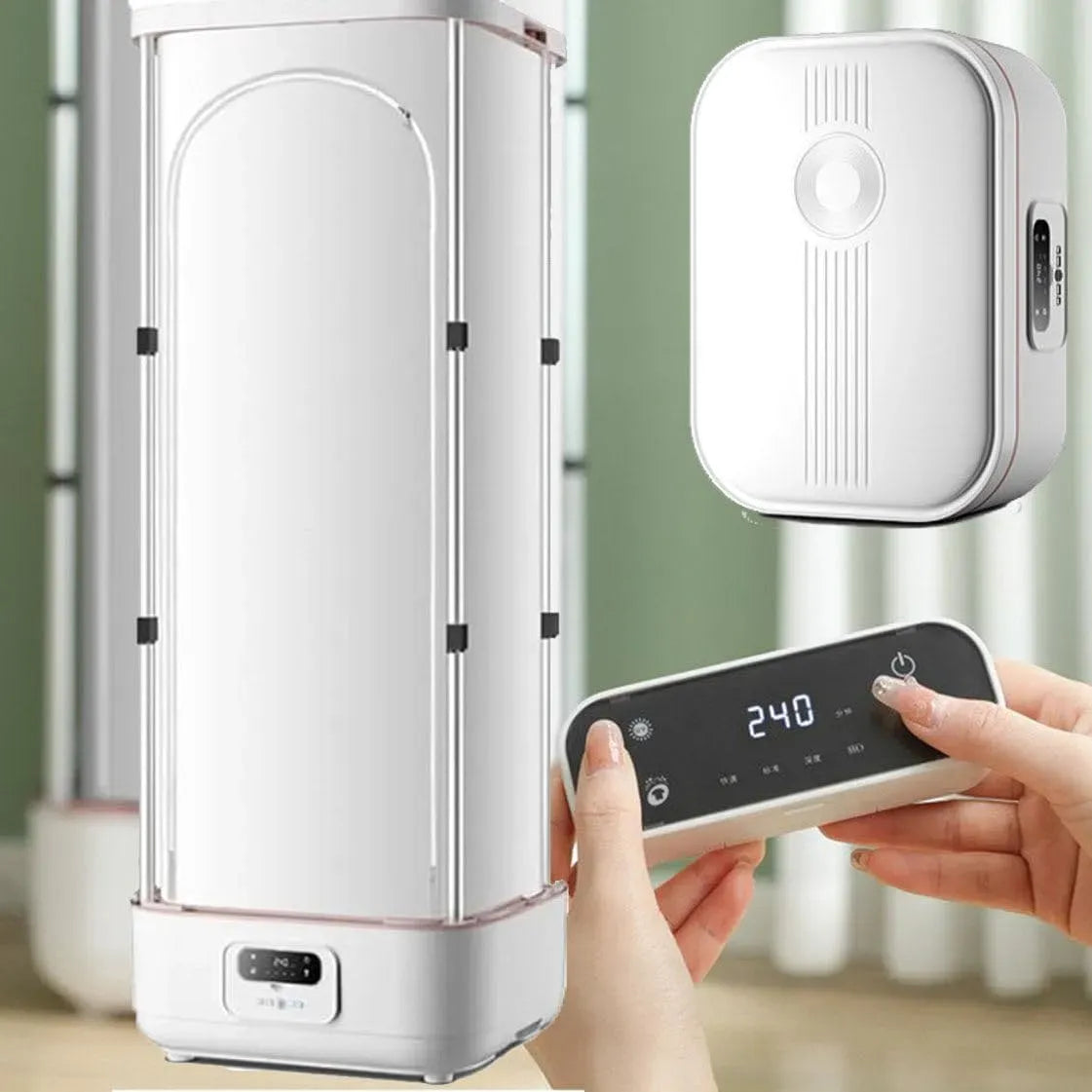 Sèche-linge, portable, vapeur, blanc, Résultats en 10 Minutes, Presse À Vapeur