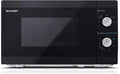 Sharp YC-MS01ES Micro-ondes, 20 L, 800 W, minuteur, four micro-ondes, noir, 5 Niveaux de Puissance, Argent