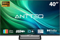 Moniteur 1080p T2, S2, 40 pouces, son Dolby, DVB-T2, Full HD, HDMI, USB, noir, S2 TV LED