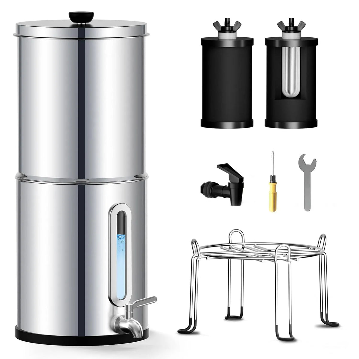 potable, Filtre, système de filtration d'eau potable, 8,5 L, argenté