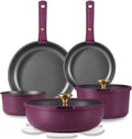 Ustensile de cuisson, CAROTE, ustensile de cuisine, Set de Poêles et Casseroles avec Revêtement au Titane