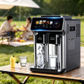 Machine à glaçons Kg/24h, 1.5 L, grand réservoir, acier inoxydable, gris, 12 Glaçons Balle En 6-10 Min, Réservoir D'Eau 1