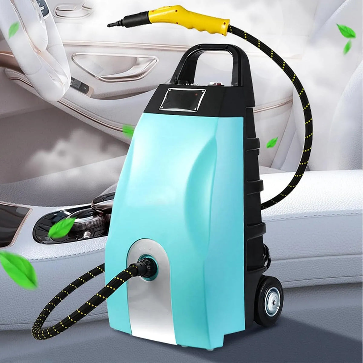 Nettoyeur vapeur, 3000 W, multi-usage, professionnel, bleu, Nettoyeur Moteur Vapeur Haute température