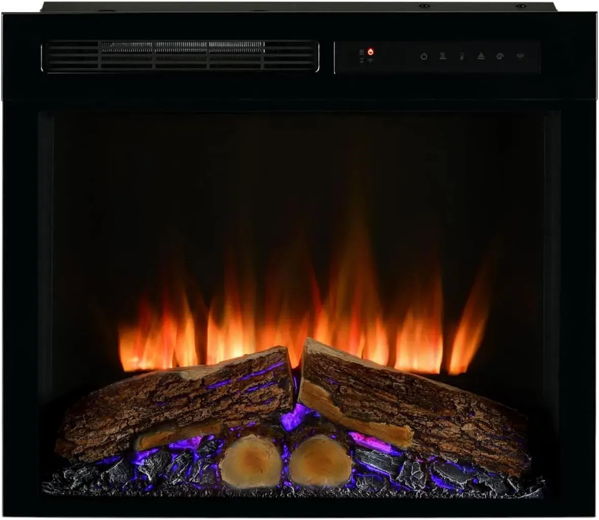 Radiateur électrique, minuteur, appareil de chauffage, Dimplex Spark 23'' Insert de Cheminée Électrique Cheminée Murale Effet Flamme LED Optiflame