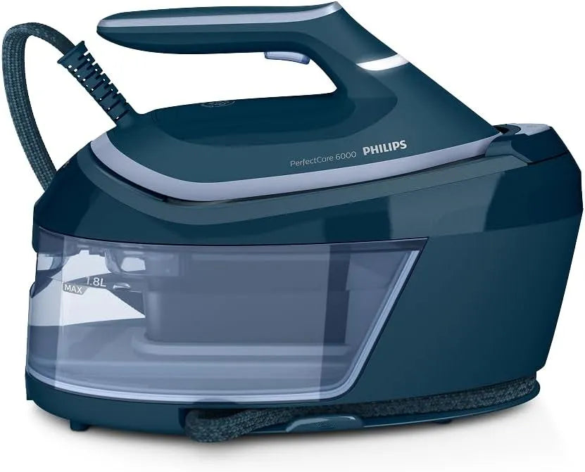 Philips PSG6023/20 Technologie OptimalTEMP, Semelle SteamGlide Plus, Centrale Vapeur PerfectCare Série 6000, Puissance 2400W, Effet Pressing 600g