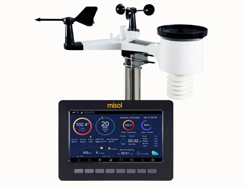 weather station, station météo sans fil, Wi-Fi, MISOL