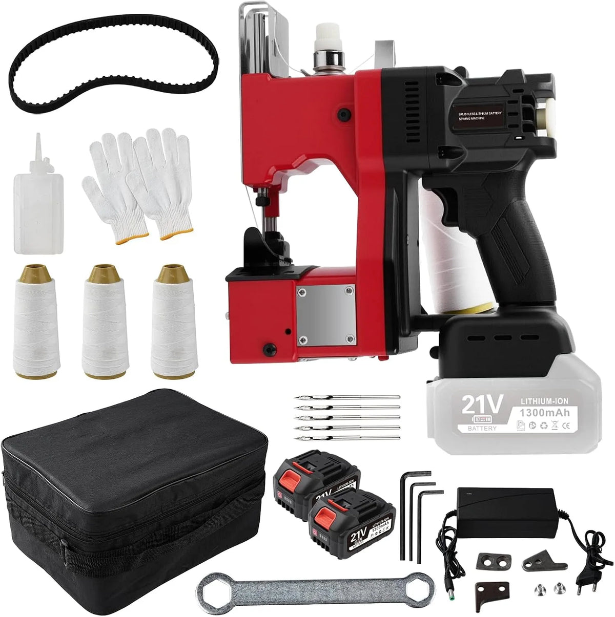 machine de fermeture, Machine à coudre, machine à coudre électrique, 210 W, 21 V, 10 mm, pour sacs