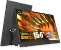 Moniteur 1080P, 15, 6 pouces, portable, Full HD, dalle IPS, HDMI, USB, écran PC, PS5, 6' FHD Moniteur IPS Écran Portatif avec Béquille, Téléphone