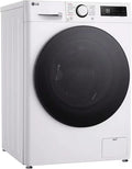LG V5WD95SLIM Lave-linge séchant, 53,5 cm, 5 kg, classe énergétique A, lave-linge/sèche-linge, vapeur, Wi-Fi, étroit, blanc, TurboWash 360