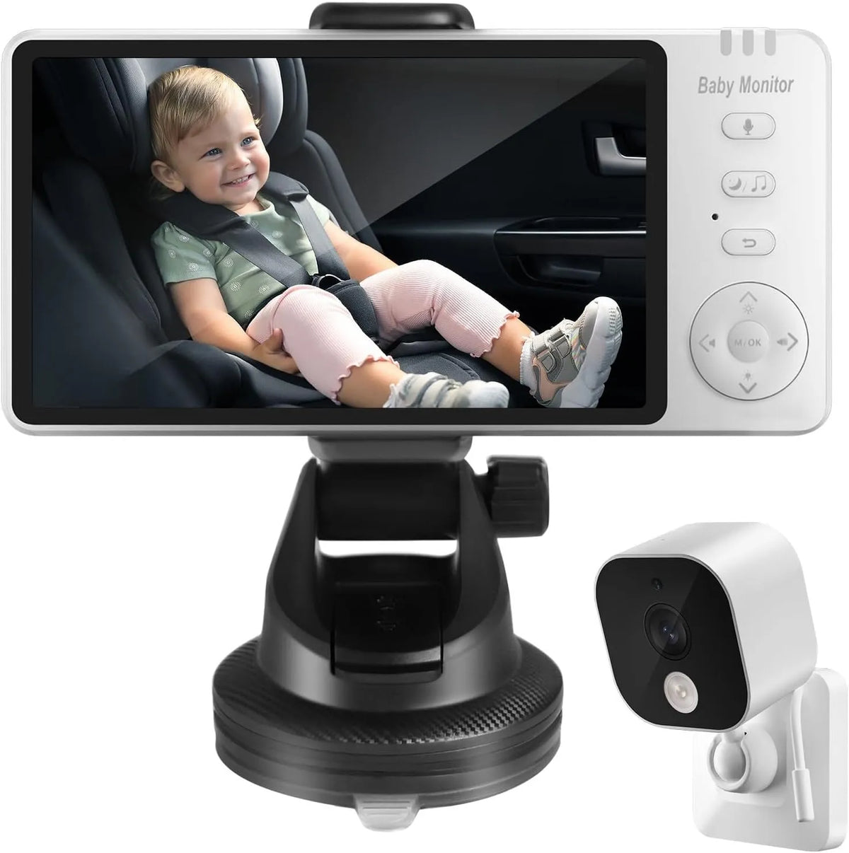 Babyphone, Batterie, caméra, moniteur vidéo pour bébé, sans fil, Maison et en Voiture
