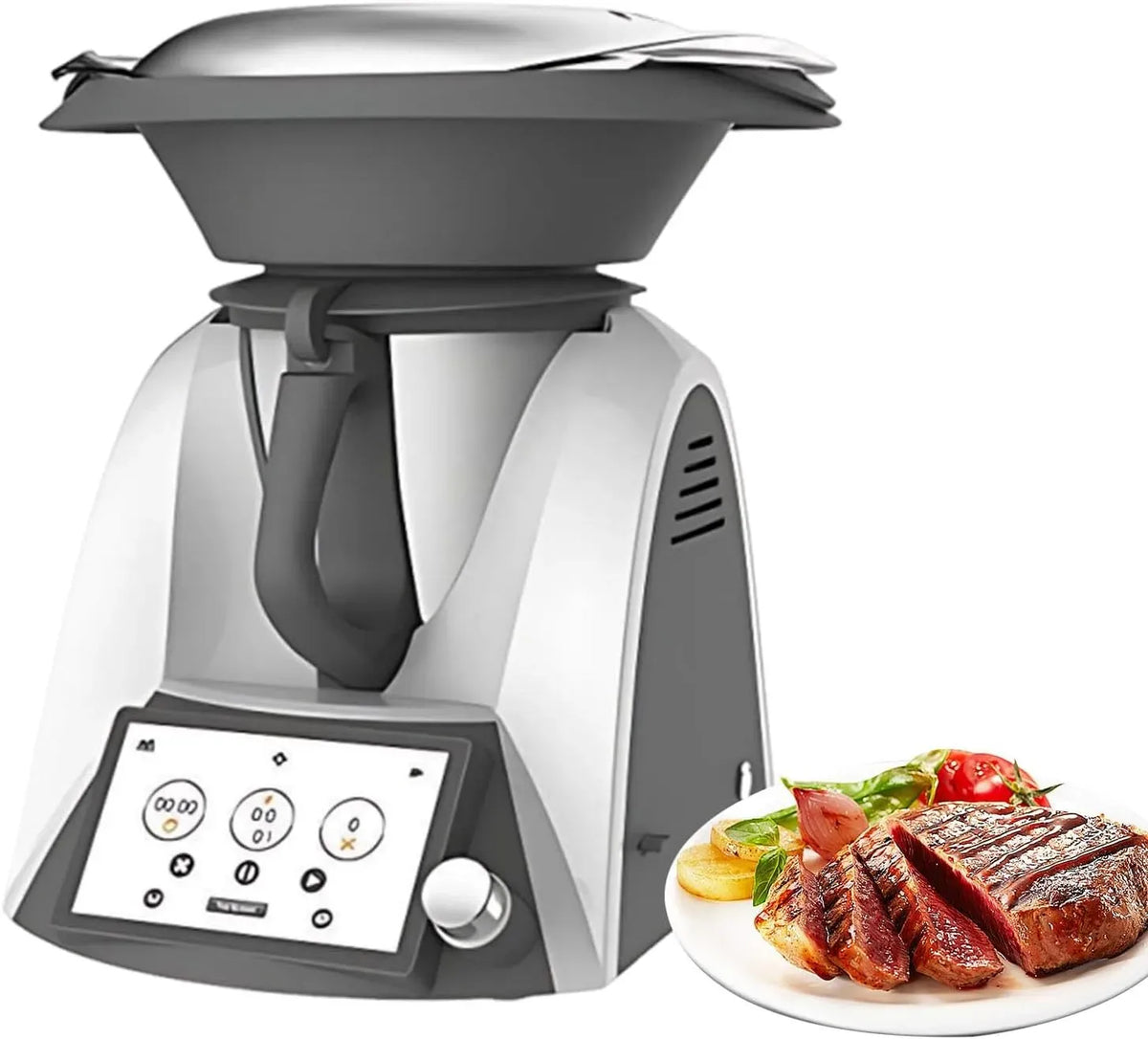 Robot de cuisine, 3 L, tactile, Wi-Fi, vapeur, vapeur et sous-vide, bol 3 L