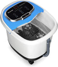 bain de pieds électrique massant, Masseur, 15 L, 35 à 48 °C, fonction chauffante, rouge, COSTWAY