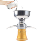 H 50W Petite Centrifugeuse à Lait pour Beurre, 50 L/ Séparateur Crème Lait Électrique, CrèMe Et Lait éCréMé -Capacité 5 L