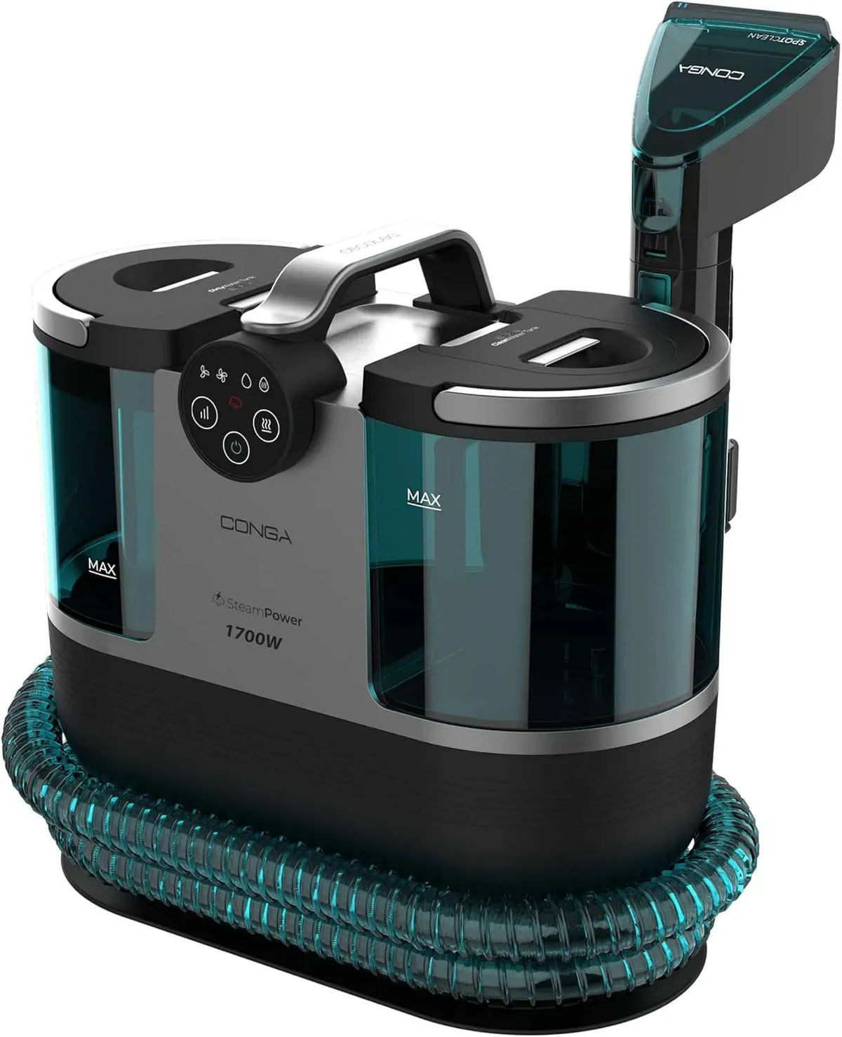 Cecotec Aspirateur, 1700 W, grand réservoir, vapeur, Nettoyage à la vapeur