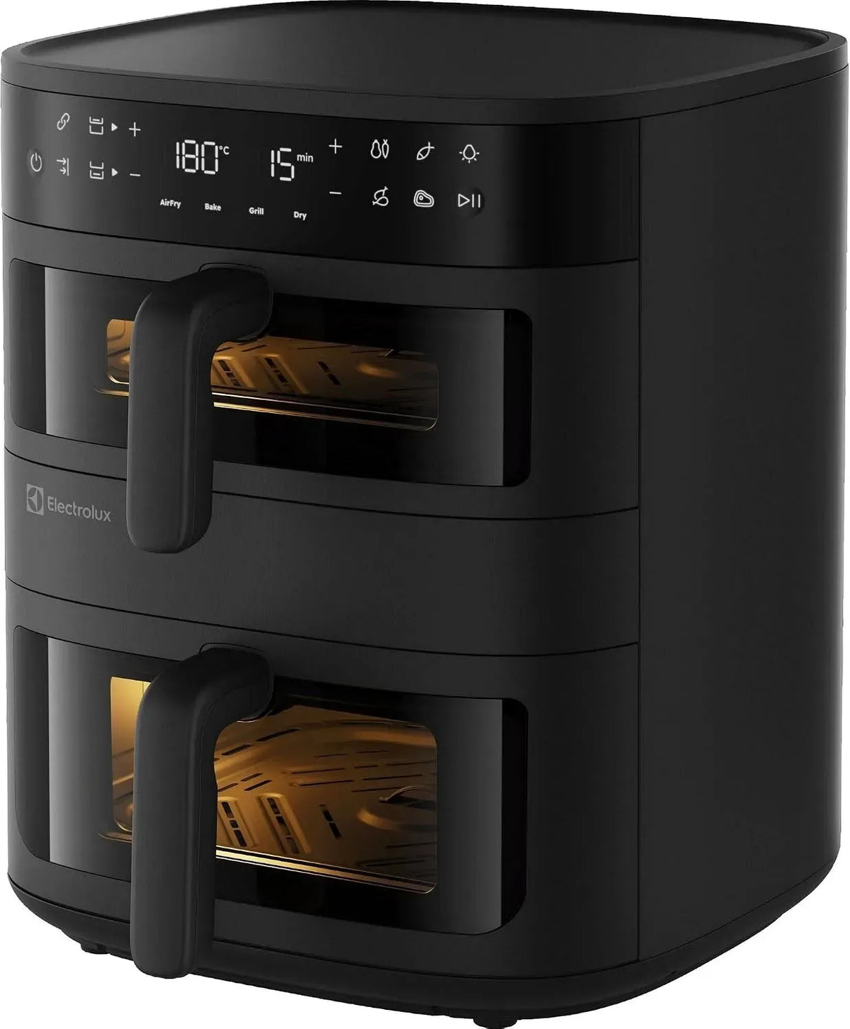 Electrolux EAFD11B Lave-vaisselle, 11 L, 2700 W, 8 programmes, 60 à 200 °C, noir, Air Fryer 800