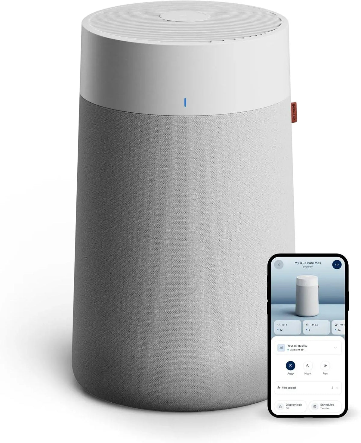 3350i poussière, Intelligent, Blue Pure Max Purificateur d'air pour pièces jusqu'à 86m², silencieux, HEPASilent™