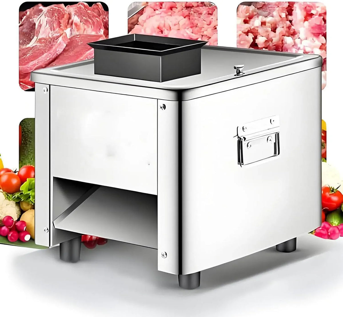 Machine à découper, trancheuse alimentaire, 7 mm, professionnel, acier inoxydable, pour Poulet