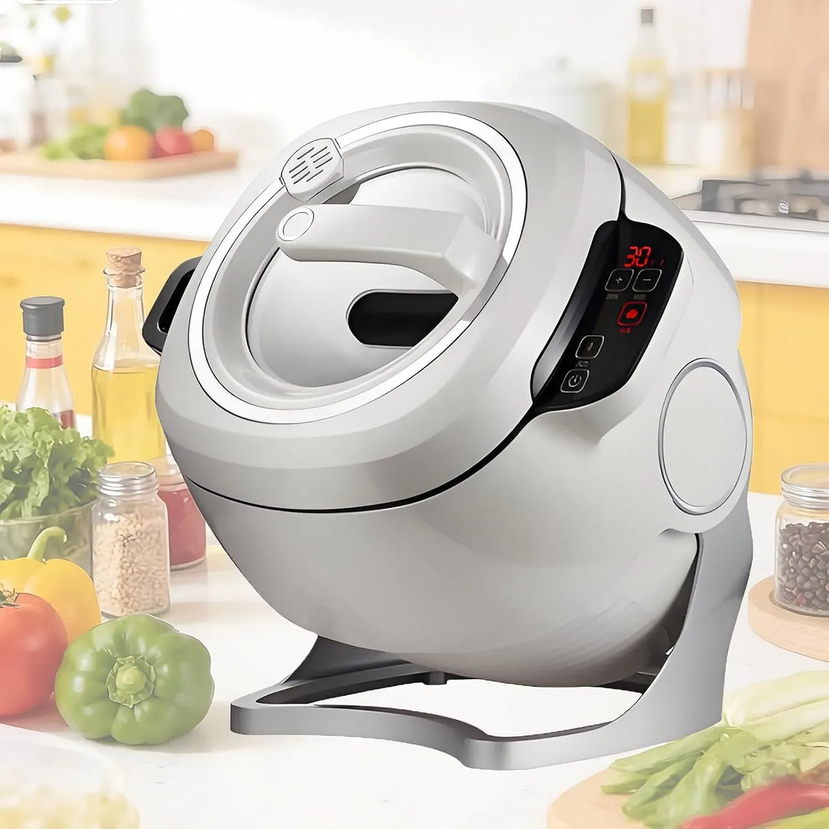 110V/1000W Machine de Cuisson, Cuiseur, Portable, 6 L, 1000 W, 110 V, professionnel, fonction chauffante, pour Sautés