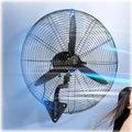 Ventilateur, 19,7 pouces, IP65, industriel, 3 vitesses, 60 ° oscillant, 25,6 pouces, 29,5 pouces