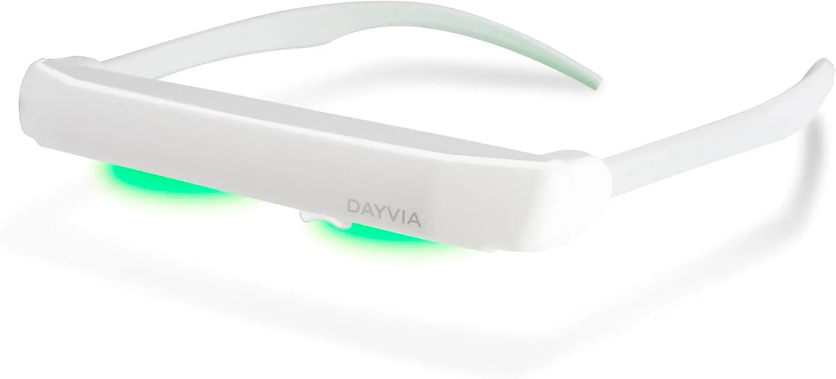 3 Niveaux d'Intensité Ajustables, Lunettes de Luminothérapie LED SUNACTIV, Simulation de la Lumière du Jour, Timer Intégré