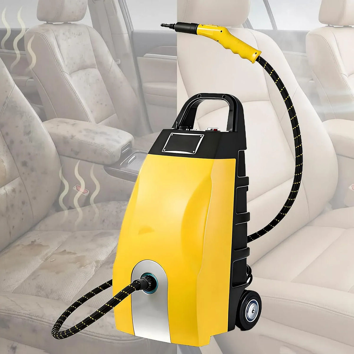 Nettoyeur vapeur, 3,5 L, multi-usage, grand réservoir, usage sur sols, cuisine, voiture, vitres et canapé