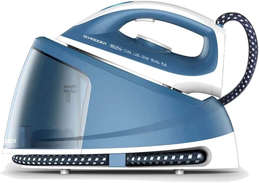 WS164 SCHNEIDER, fer à repasser électrique, 1,2 L, 2400 W, 6 bar, 160 g, grand réservoir, vapeur, 2 zones de température, SCHNEIDER CONSUMER