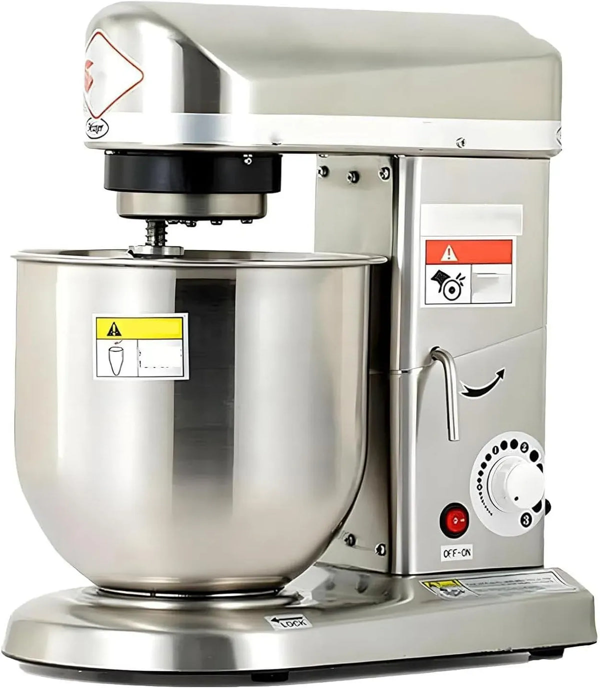 Silver-5L Robot, 5 L, pizza, professionnel, argenté, pour la pâte à Pizza