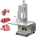 Scie à Os de Boucher Électrique, trancheuse électrique 750 W, Scie à Ruban Commerciale pour Couper de la Viande congelée et de la Viande d'os fraîche