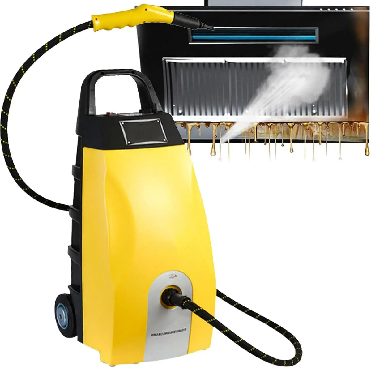 Radiateur électrique, 3,5 L, 3000 W, grand réservoir, vapeur, Nettoyant Vapeur, Réservoir de 3,5L avec 9 Accessoires