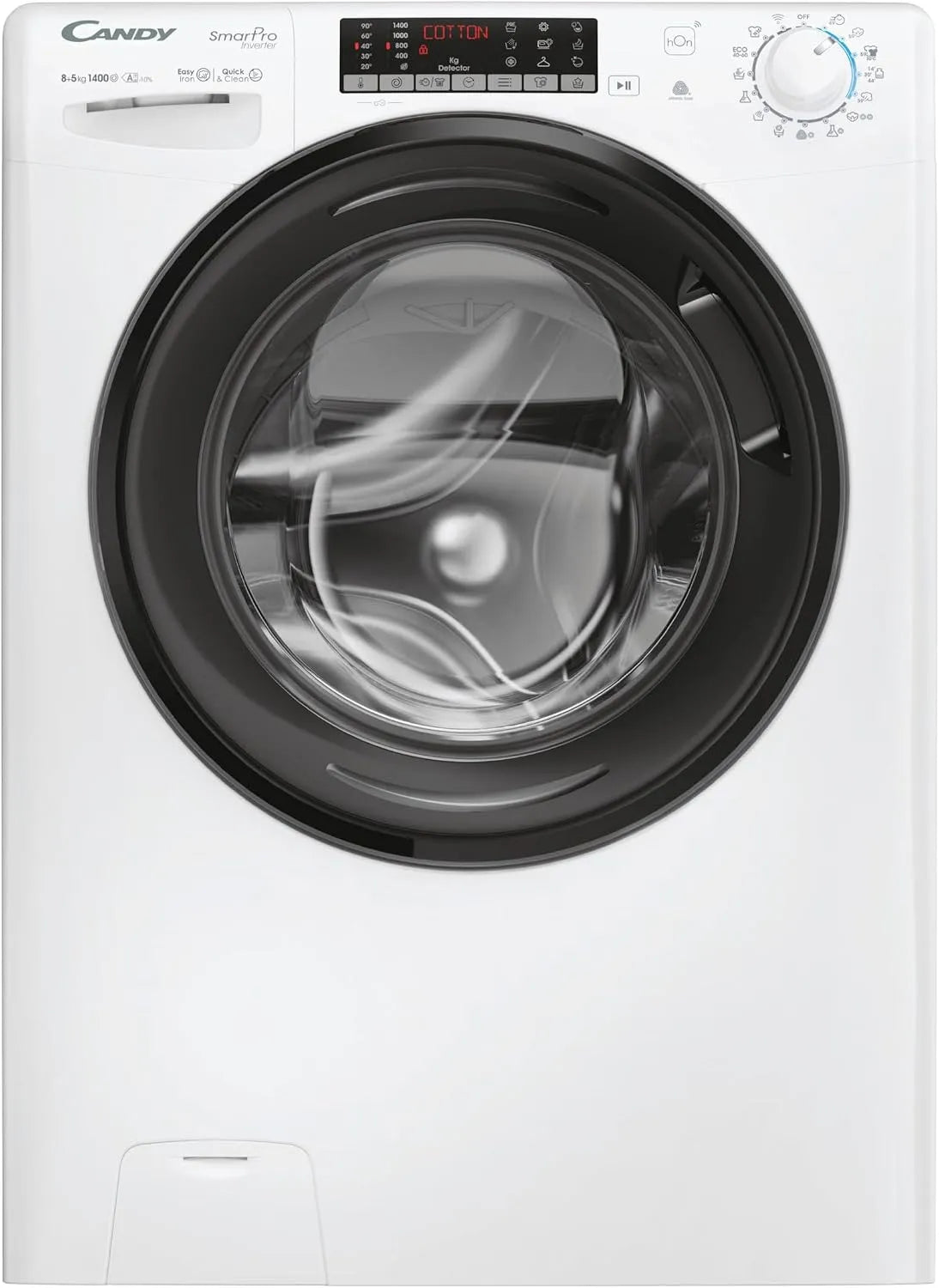 Candy 4856TWMB6-S Sèche-linge, classe énergétique A, autonome, Inverter, blanc, HxlxP 85x60x53, 1400 tours, Classe A-10%, CSOW