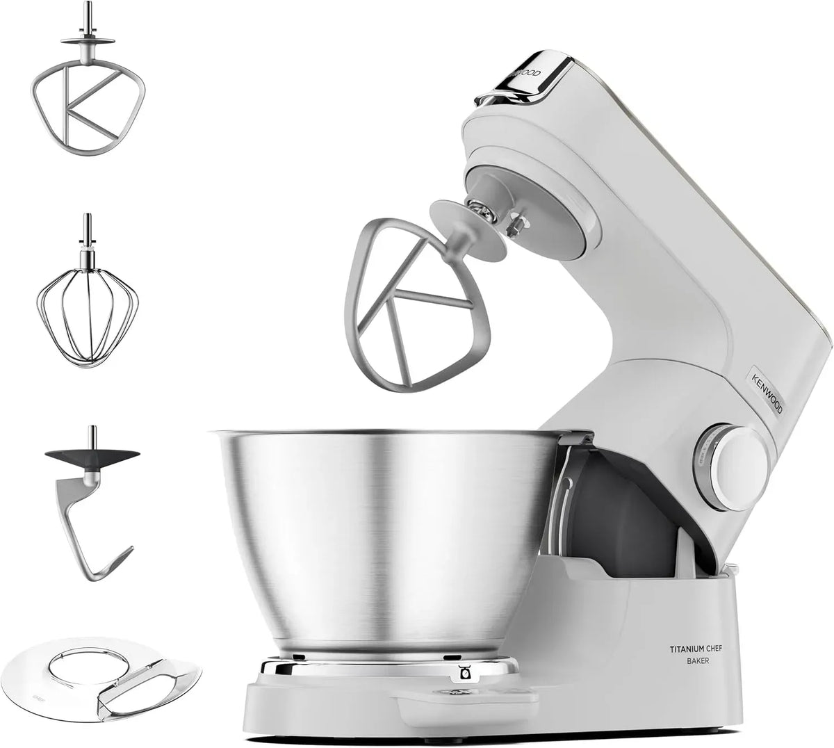 Kenwood KVC65.001WH Balance, Robot, 1200 W, pâtisserie, 3 Pièces, blanc