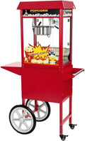 Machine À Popcorn, Chariot, 18 cm, 1500 W, 5 Kg, 16 l/h, professionnel, restauration, revêtement antiadhésif, rouge