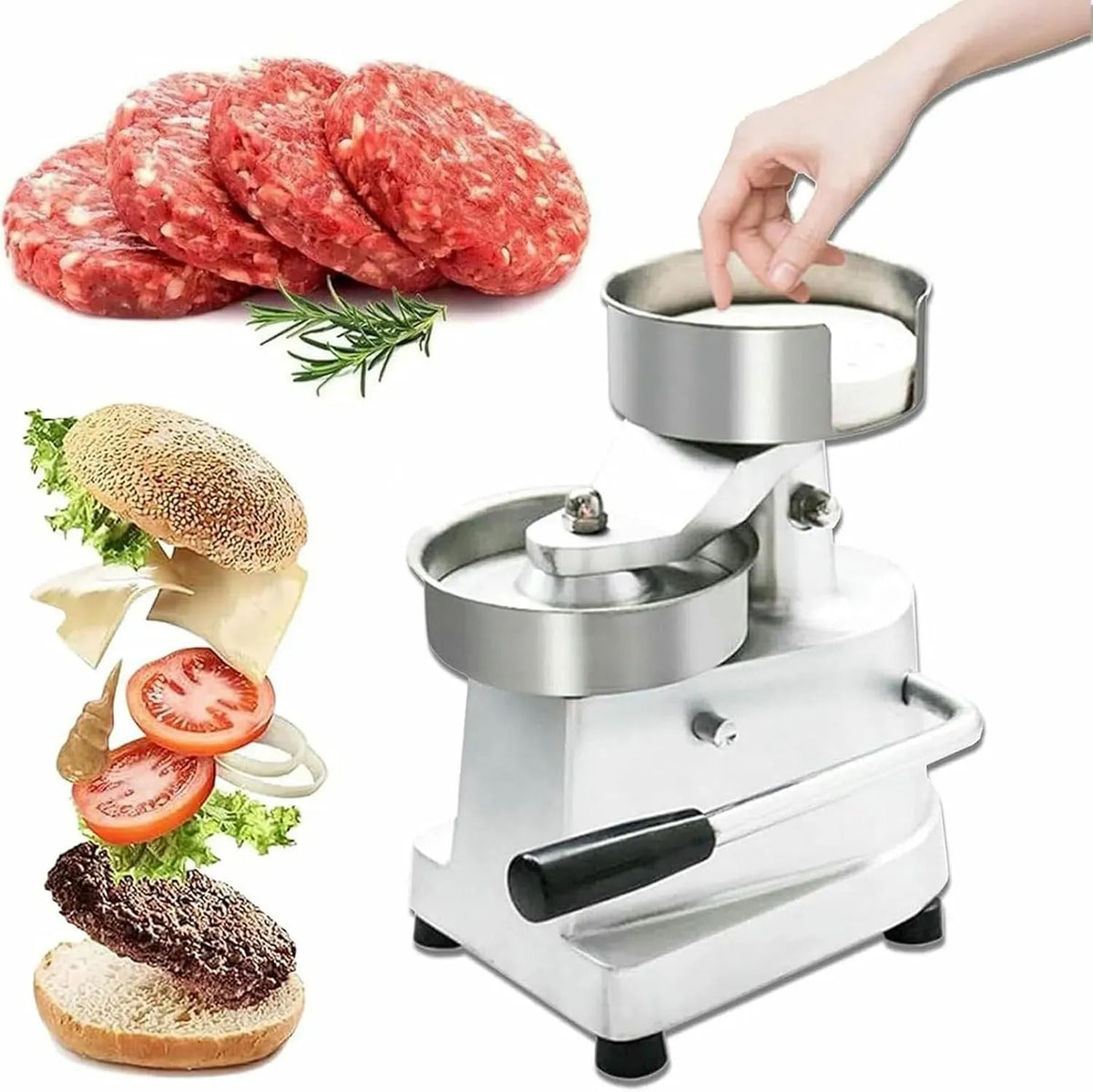 Machine à hamburger, barbecue, presse, gril, pour hamburgers farcis
