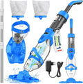 Aspirateur, gris, Nettoyeur de Piscine avec Filtre & autonomie de 60 Min